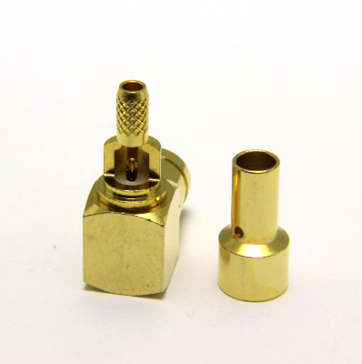 SMB Right Angle Solder / Crimp Plug ( Capless ) - Image 3