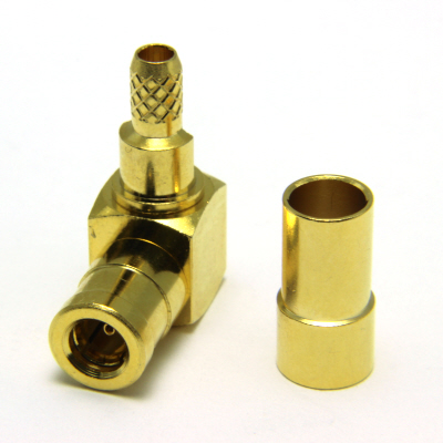 SMB Right Angle Solder / Crimp Plug ( Capless ) - Image 4