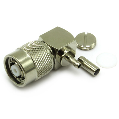 14-105-A3-AH - TNC Reverse Polarity Right Angle Solder / Crimp Plug 