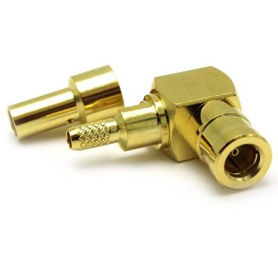 SMB Right Angle Capless Solder / Crimp Plug - Image 2