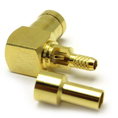 SMB Right Angle Capless Solder / Crimp Plug - Image 3