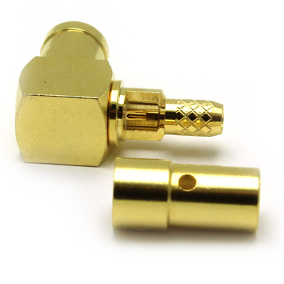 SMB Right Angle Capless Solder / Crimp Plug - Image 3