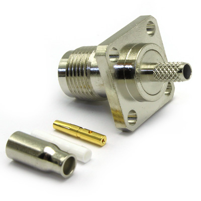 TNC 4 Hole Flange 4 Part Crimp / Crimp Jack - Image 3