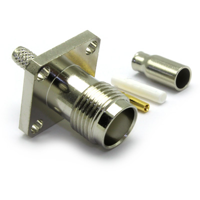 TNC 4 Hole Flange 4 Part Crimp / Crimp Jack - Image 4