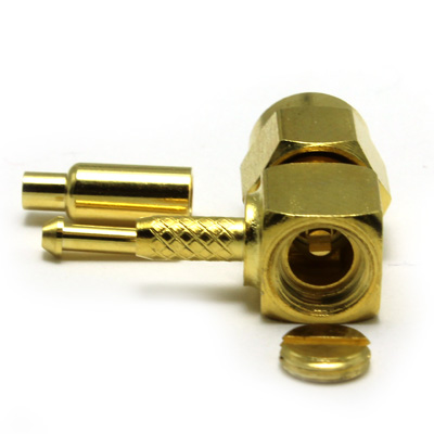 SMA Right Angle Solder / Crimp Plug (4 Part) - Image 4