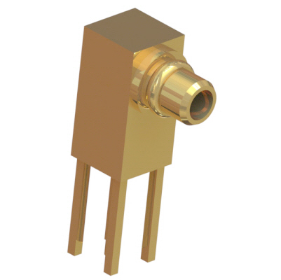 47-460-D3 - MMCX Right Angle  PCB Mount Plug 