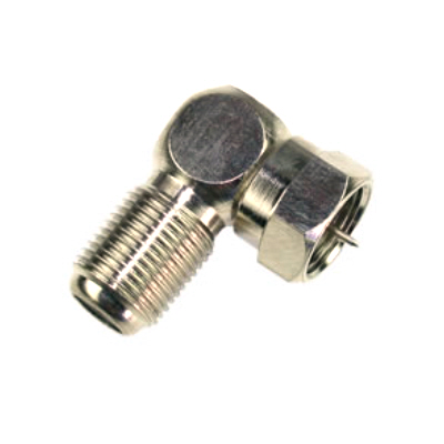 15-520-A0 - F Type Right Angle Plug to Jack Adaptor 