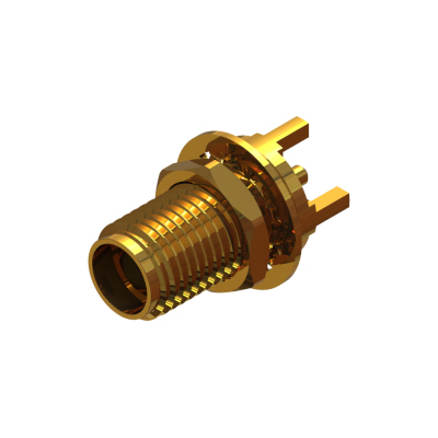 30-454-D3 - SMA Straight PCB Bulkhead Jack 