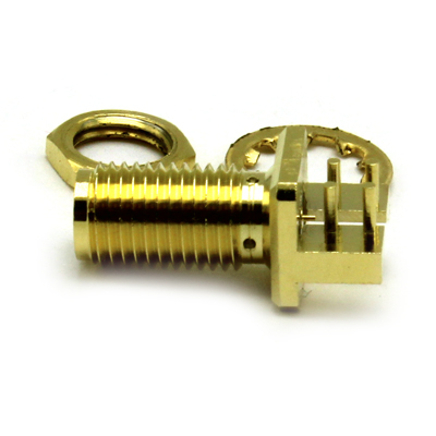 SMA End Launch Bulkhead Jack with PCB legs - Image 2