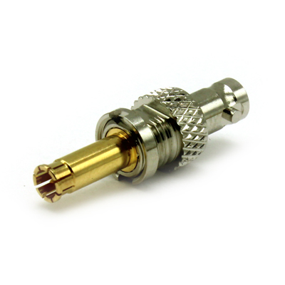 67-512-B66 - Micro BNC Bulkhead Push-On Plug to Jack Adaptor (12G) 