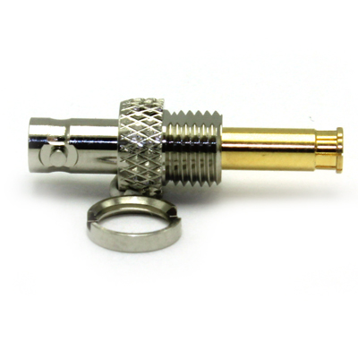 Micro BNC Bulkhead Push-On Plug to Jack Adaptor (12G) - Image 4