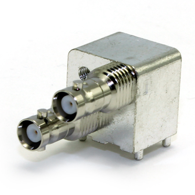 92-67-488-1-B3 Micro BNC Right Angle 2 Way Off Set Bulkhead PCB Jack 