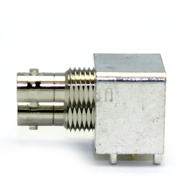 Micro BNC Right Angle 2 Way Off Set Bulkhead PCB Jack - Image 3