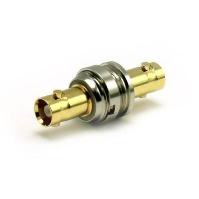 67-503-D126 - Micro BNC Insulated Metal Thread Bulkhead Jack  to Jack Adaptor (12G) 