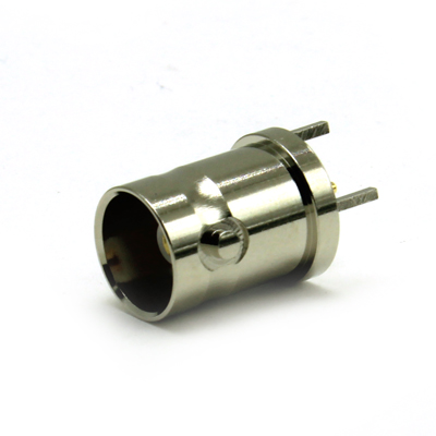 10-484-B36-13.7 - BNC Vertical 3 Square Leg PCB Mount Jack, 75 Ohm (13.7mm High) 