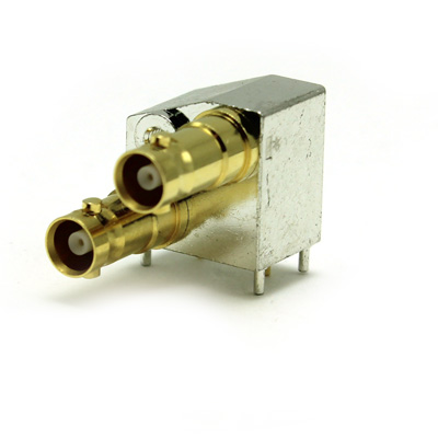 Micro BNC 75 Ohm 2 Way Right Angle PCB Mount Jacks - Image 2