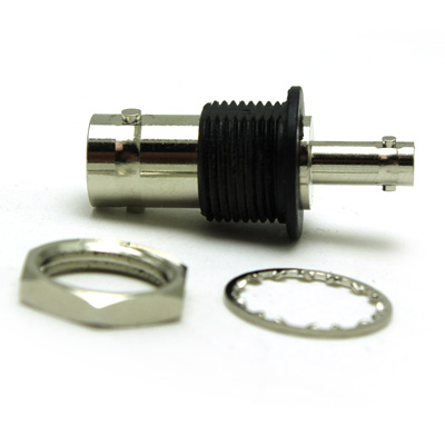 74-1067-503 - BNC Insulated Bulkhead Jack to Micro BNC Jack 12G Adaptor 