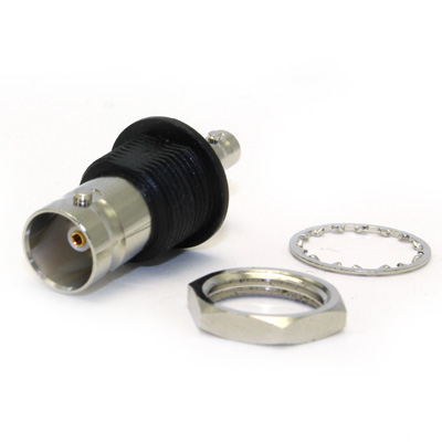 BNC Insulated Bulkhead Jack to Micro BNC Jack 12G Adaptor - Image 2