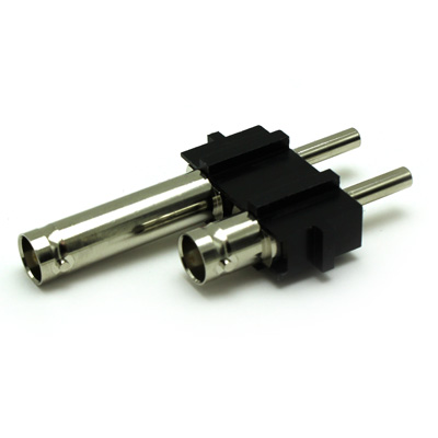 74-1064-544-B126-3 microMUSA Plug to BNC Jack 12G Adaptor 2 Way Block 