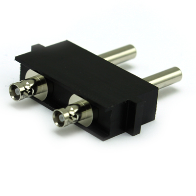 74-6467-544-B126-3 microMUSA Plug to Micro BNC Jack 12G Adaptor 2 Way Block 