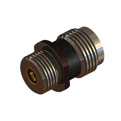 TNC Front Mount Jack to SMP Jack Straight Adaptor Colour Coded Black - Image 2