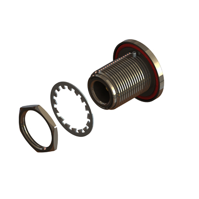 74-2556-547-B3 - N Type Bulkhead Jack to SMP Catchers Mitt Adaptor 