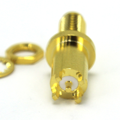 SMA Straight PCB Bulkhead Jack -25.4mm High - Image 3