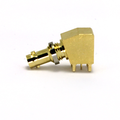 Micro BNC 110 deg Angle PCB Mount Bulkhead Jack  - Image 2