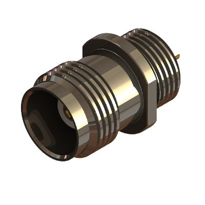 13-388-2-B3 - TNC Front Mount Bulkhead Solder Bucket Jack 