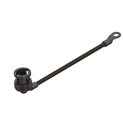 10-856-Y - BNC Plug Dustcap With Cord non reflective black plated 