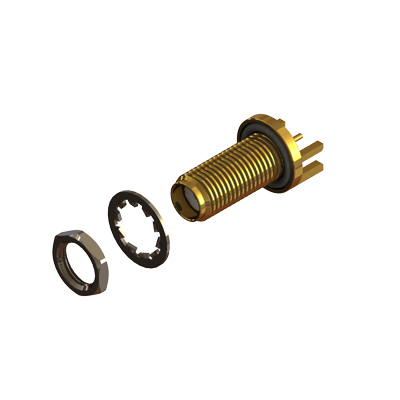 30-462-4-D3-1.6mm - SMA IP68 O Ring Sealed End Launch Bulkhead Jack 1.6 