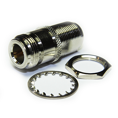 N Type Straight Bulkhead Jack to Jack Adaptor - Image 3