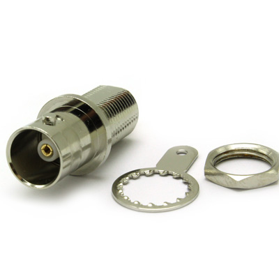 BNC Front Mount Bulkhead Solder Jack  75 ohm ( Long ) - Image 2